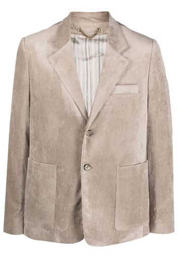 Golden Goose single-breasted corduroy jacket - Toni neutri