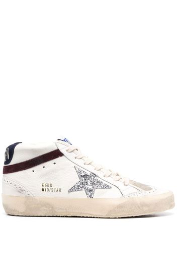 Golden Goose star patch lace-up sneakers - Bianco