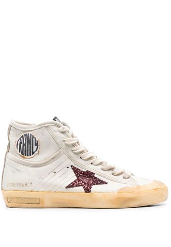 Golden Goose distressed high-top sneakers - Toni neutri