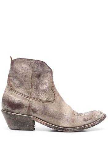 Golden Goose almond-toe ankle boots - Marrone