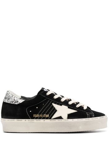 Golden Goose Sneakers alte Star con glitter - Nero