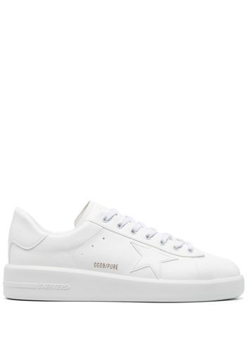 Golden Goose round-toe lace-up sneakers - Bianco