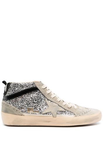 Golden Goose Mid Star glitter sneakers - Grigio