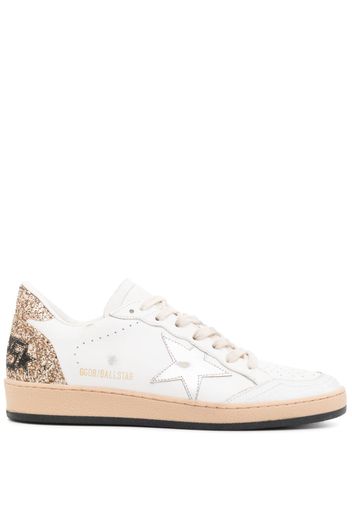 Golden Goose Ball-Star glitter low-top sneakers - Bianco