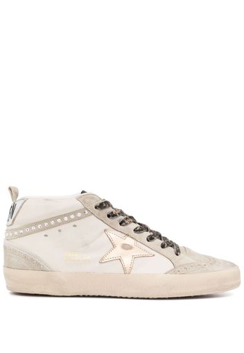 Golden Goose Mid Star crystal-detailed sneakers - Toni neutri