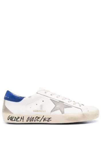 Golden Goose Super-Star distressed leather sneakers - Bianco