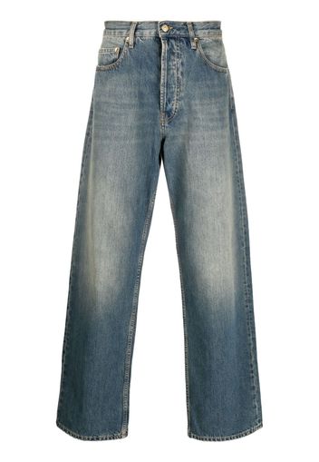 Golden Goose straight-leg washed-denim jeans - Blu