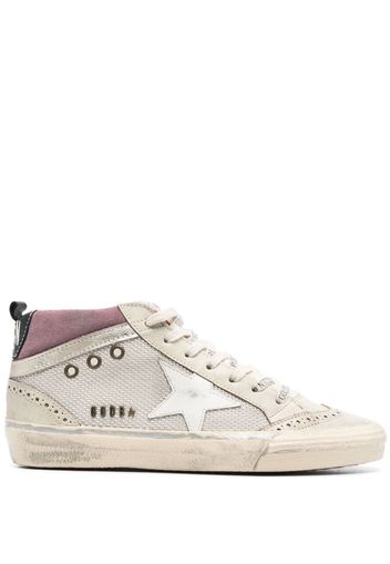 Golden Goose Sneakers alte con stampa - Toni neutri