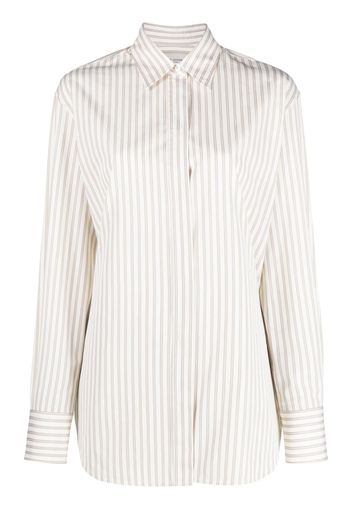 Golden Goose striped long-sleeve shirt - Toni neutri