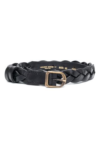 Golden Goose braided leather belt - Nero