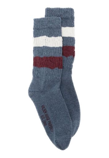 Golden Goose striped ankle socks - Blu