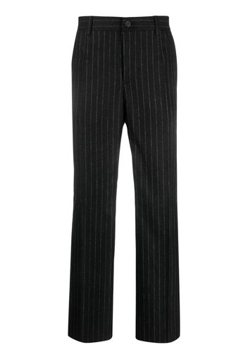 Golden Goose striped mid-rise trousers - Grigio