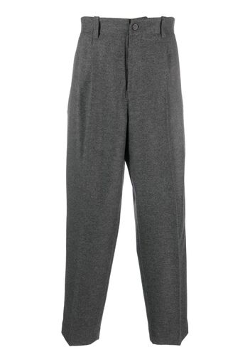 Golden Goose mélange-effect tapered trousers - Grigio