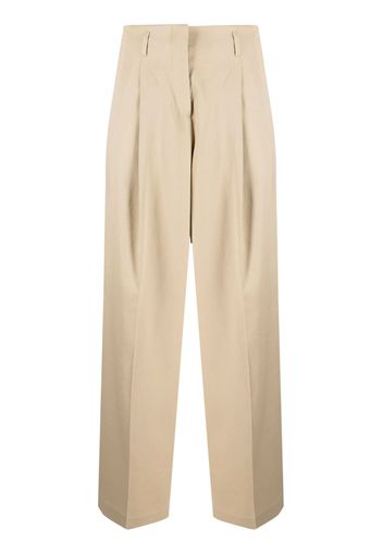 Golden Goose high-waisted wide-leg trousers - Toni neutri