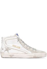 White Slide high top sneakers