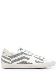 Golden Goose Super-Star flag-motif low-top sneakers - Bianco