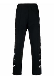 Golden Goose woven-motif track pants - Nero