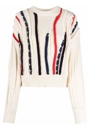 Golden Goose Maglione a righe - Bianco