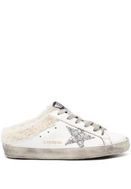 Golden Goose Superstar shearling-lined lace-up trainers - Bianco