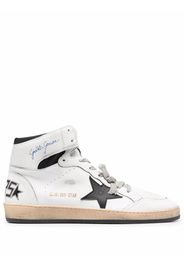 Golden Goose Sky-Star high-top lace-up sneakers - Bianco