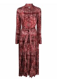 Golden Goose Collection paisley-print shirt dress - Rosso