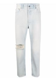 Golden Goose distressed straight-leg jeans - Blu