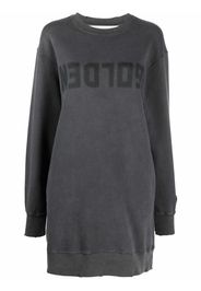 Golden Goose logo crew-neck jumper dress - Grigio