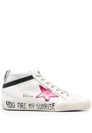 Golden Goose star-patch hi-top sneakers - Bianco