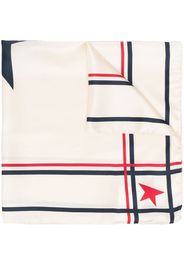 Golden Goose star-print silk foulard - Toni neutri