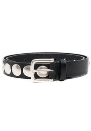 Golden Goose leather studded belt - Nero