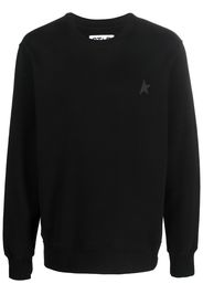 Golden Goose logo-print cotton sweatshirt - Nero