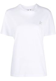 Golden Goose T-shirt con glitter - Bianco