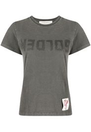 Golden Goose logo-print cotton T-shirt - Grigio