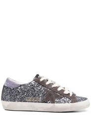 Golden Goose Super-Star glitter sneakers - Argento