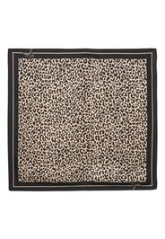 Golden Goose leopard-print silk foulard - Toni neutri