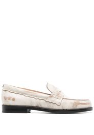 Golden Goose Jerry distressed loafers - Bianco