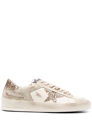 Golden Goose star-patch lace-up sneakers - Bianco