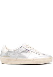 Golden Goose Soul-Star metallic leather sneakers - Argento