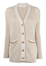 Golden Goose ribbed-knit buttoned cardigan - Toni neutri