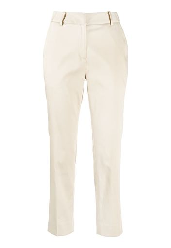 GOODIOUS Pantaloni sartoriali crop - Marrone