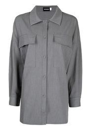 GOODIOUS Giacca-camicia garbardine - GREY