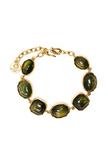 Goossens Bracciale con cristalli taglio cabochon - Oro