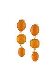 Cabochons drop gemstone earrings