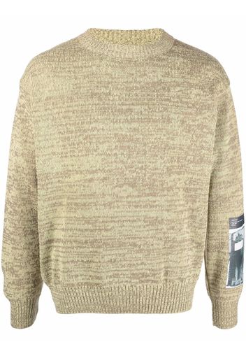 GR10K recycled knit jumper - Verde