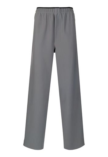 GR10K elasticated-waist trousers - Grigio