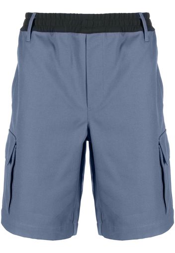 GR10K elasticated-waistband cargo shorts - Blu