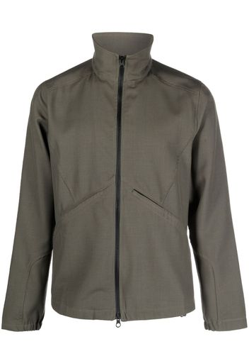 GR10K zipped-up stand-up neck jacket - Verde