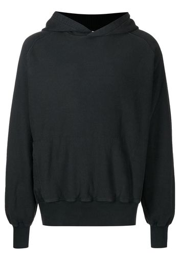 GR10K long sleeves cotton hoodie - Nero