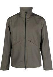 GR10K zipped-up stand-up neck jacket - Verde