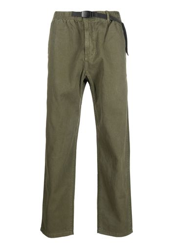 Gramicci belted-waist straight-leg trousers - Verde